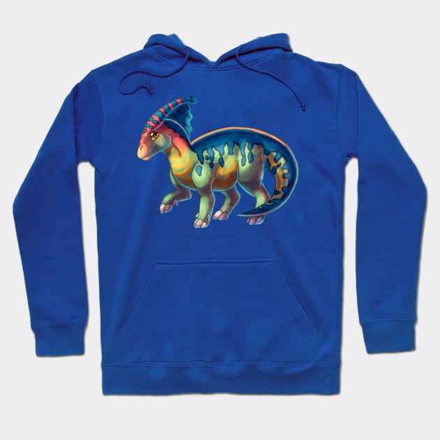 Parasaurolophus Hoodie by cometkins